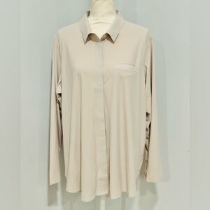 Athleta Cream Button Down Shirt
